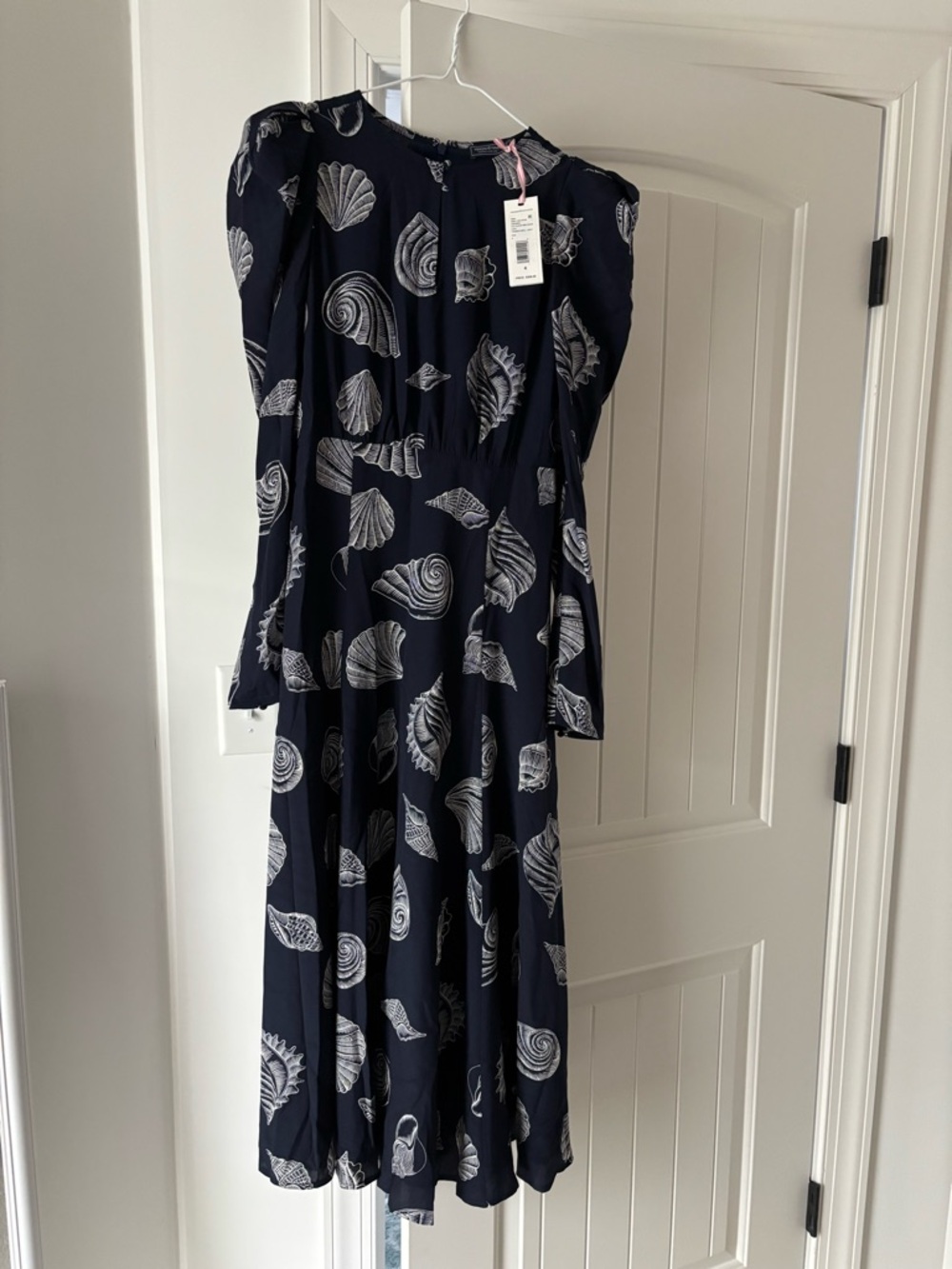 Vineyard Vines Navy Dress with White Shell Print